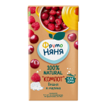 Компот Фрутоняня  вишня малина, 0,2 л