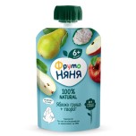Пюре Фрутоняня яблоко, груша+ творог,90 г