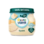 Фрутоняня 80г пюре из мяса кролика для питания
