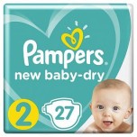 Подгузники Pampers New Baby Dry 2( 4-8кг), 27шт
