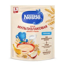 Каша NESTLE Мультизлаковая с  яблоком и бананом (с 6 мес), 200 г