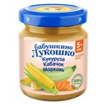 Бабушкино Лукошко  Пюре Кукуруза, кабачок, морковь 5+, 100 г