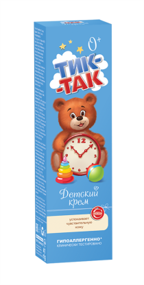 Крем детский Тик-так успокаивает чувствительную кожу