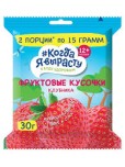 Фруктовые кусочки Когда я вырасту, клубника,30 г