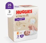 Трусики Huggies elite soft 3 6-11кг 25шт