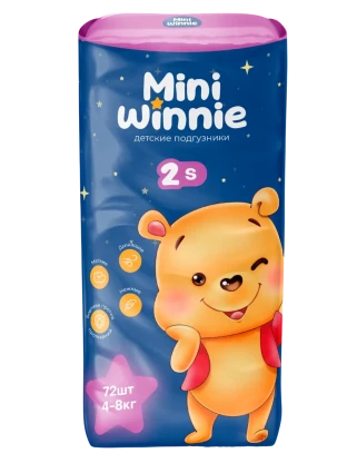 Подгузники Mini Winnie S72 шт.