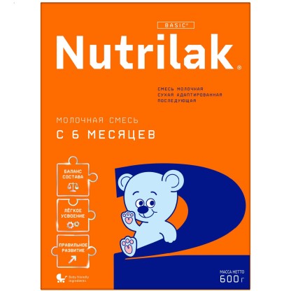 Смесь Nutrilak  2  600гр.