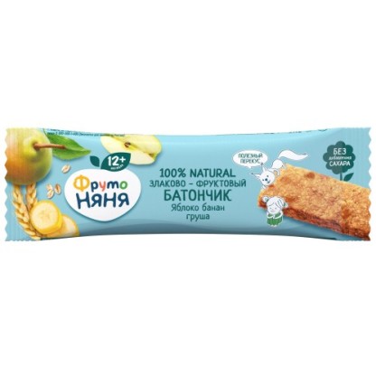 Злак.батончик яблоко банан груша 25 гр