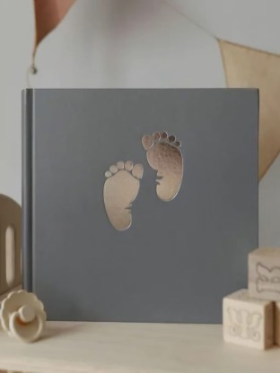 Детский альбом для фотографий тканевый графит