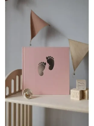 Детский альбом для фотографий тканевый розовый