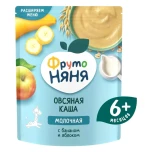 Фруто няня овсяная каша 200гр банан,яблоко