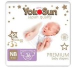Подгузники YokoSun Premium (до 5кг) NB 36