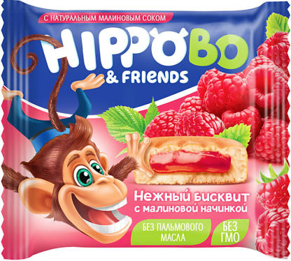 Пирожное Hippobo c малиной 32г