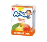 Сок Агуша  яблоко с мякотью, 0,2 л (с 4 мес)