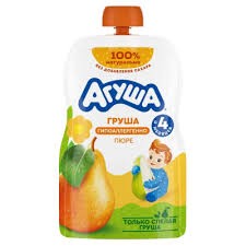 Пюре Агуша груша (с 4мес), 90г