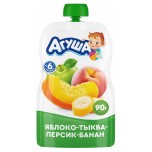 Пюре Агуша  Яблоко, тыква, персик, банан 90 г