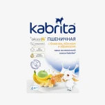 Каша Kabrita пшеничная с бананом, яблоком и с абрикосом