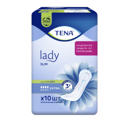 Урологические прокладки TENA Lady Slim Extra, 10 шт