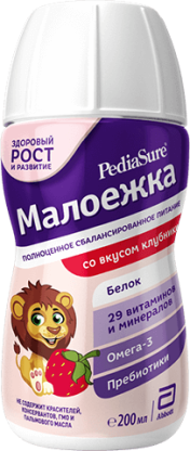 Белок педиашур малоежка клубника,200 мл