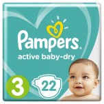 Подгузники Pampers Active baby-dry 3 (6-10 кг), 22 шт