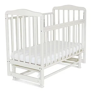 Кровать Pinocchio 03 белая с маятником