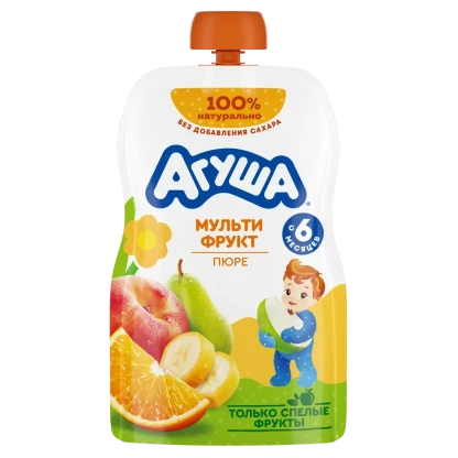 Пюре  Агуша мультифрукт  (с 6 мес), 90 г