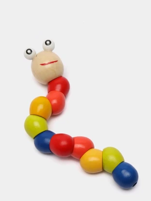 Гусеница деревяная