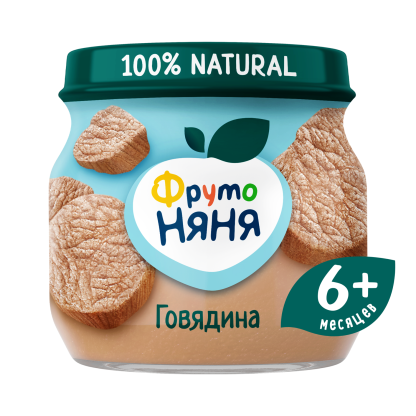 Пюре Фрутоняня  из говядины с 6 мес, 80 г