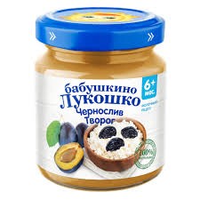 Пюре чернослив с творогом