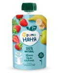 Десерт Фрутоняня  (яблоко, банан, клубника) ,90 г