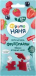 Фрутопазлы Фрутоняня  яблоко, черника, печенье, 20 г