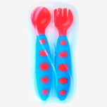 Набор ложка  и вилка в футляре