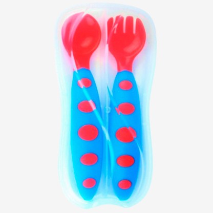 Набор ложка  и вилка в футляре