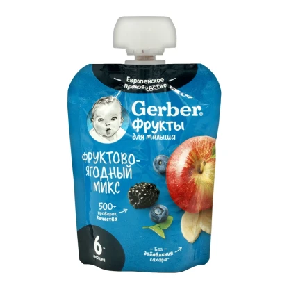 Gerber пюре фруктово-ягодный микс 90 гр