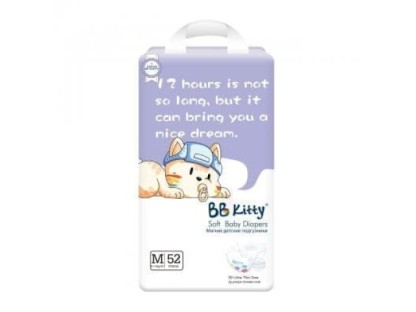 Подгузники BB Kitty  M52 (6-11 кг)