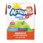 Сок детский Агуша яблоко осветленное 0,2л (с 3-х месяцев)