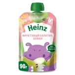 Пюре Heinz фруктовый салатик злаки (с 6 мес), 90г
