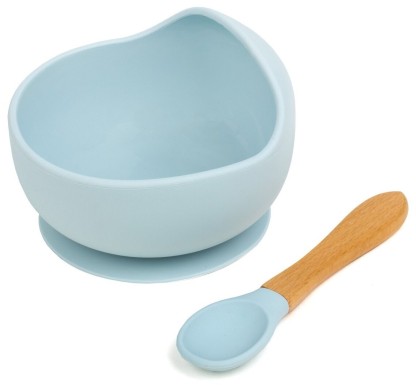 Набор силикон.чашка+ ложка