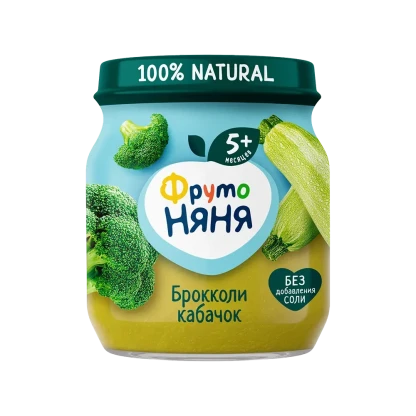 ПЮРЕ Фрутоняня  Брокколи кабачок 100г