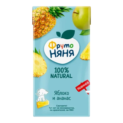 ФрутоНяня 0,5л. Нектар из яблок и ананасов.