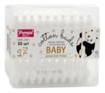 Ватные палочки BABY  с ограничителем, 50 шт