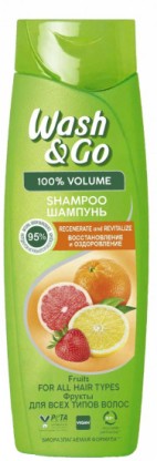 Шампунь Wash&Go экстрактом фруктов 180мл
