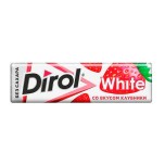 DIROL Жевательная резинка со вкусом клубники  dirol white 13.6гр клу