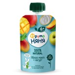 Пюре Фрутоняня Яблоко,манго + йогурт, 90 г