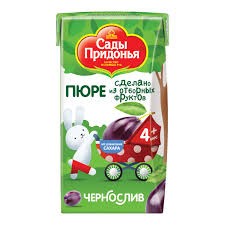 Сады придонья пюре из чернослив 125г